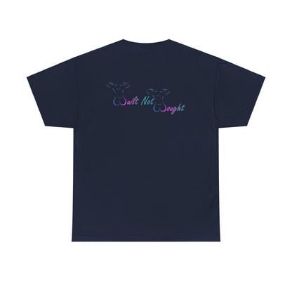 Workout Tee- Blue & Pink