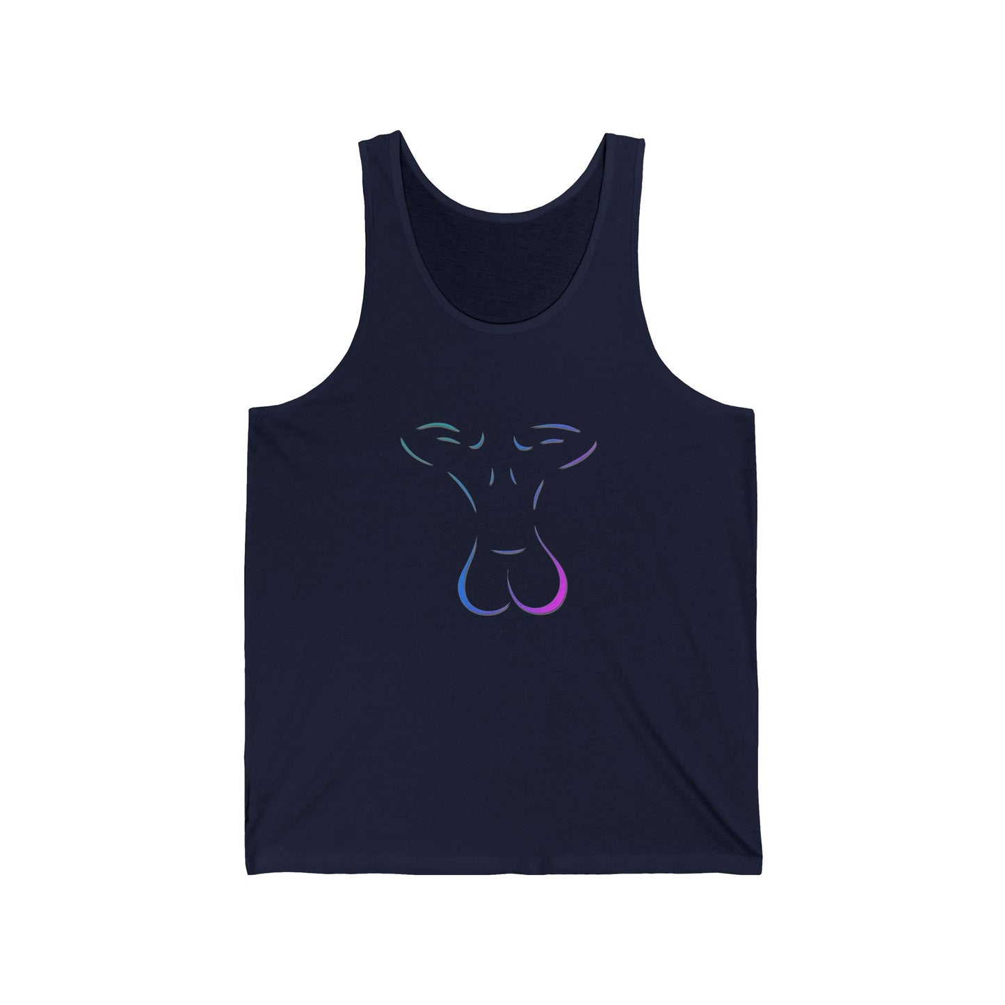 Unisex Jersey Tank- Blue & Pink