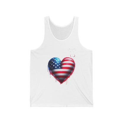 Unisex Jersey Tank- USA Love