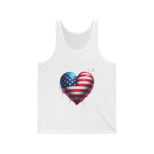 Unisex Jersey Tank- USA Love