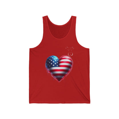 Unisex Jersey Tank- USA Love