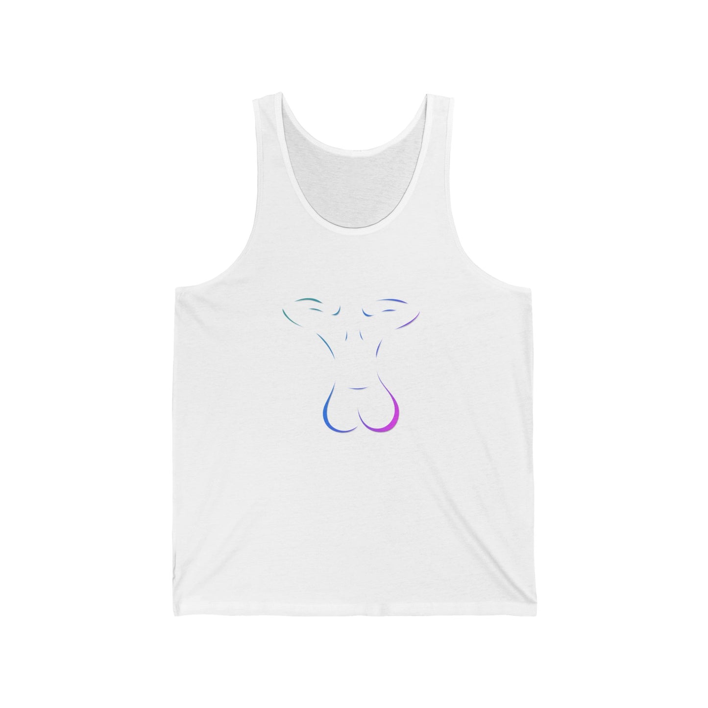 Unisex Jersey Tank- Blue & Pink