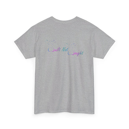 Workout Tee- Blue & Pink