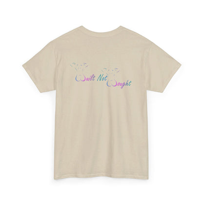 Workout Tee- Blue & Pink