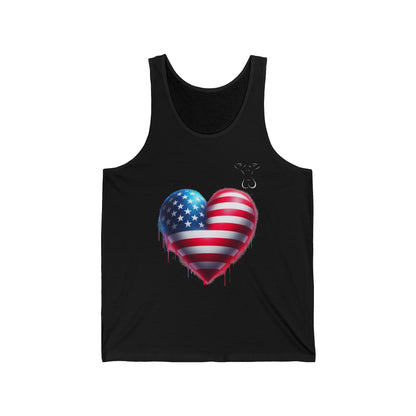 Unisex Jersey Tank- USA Love