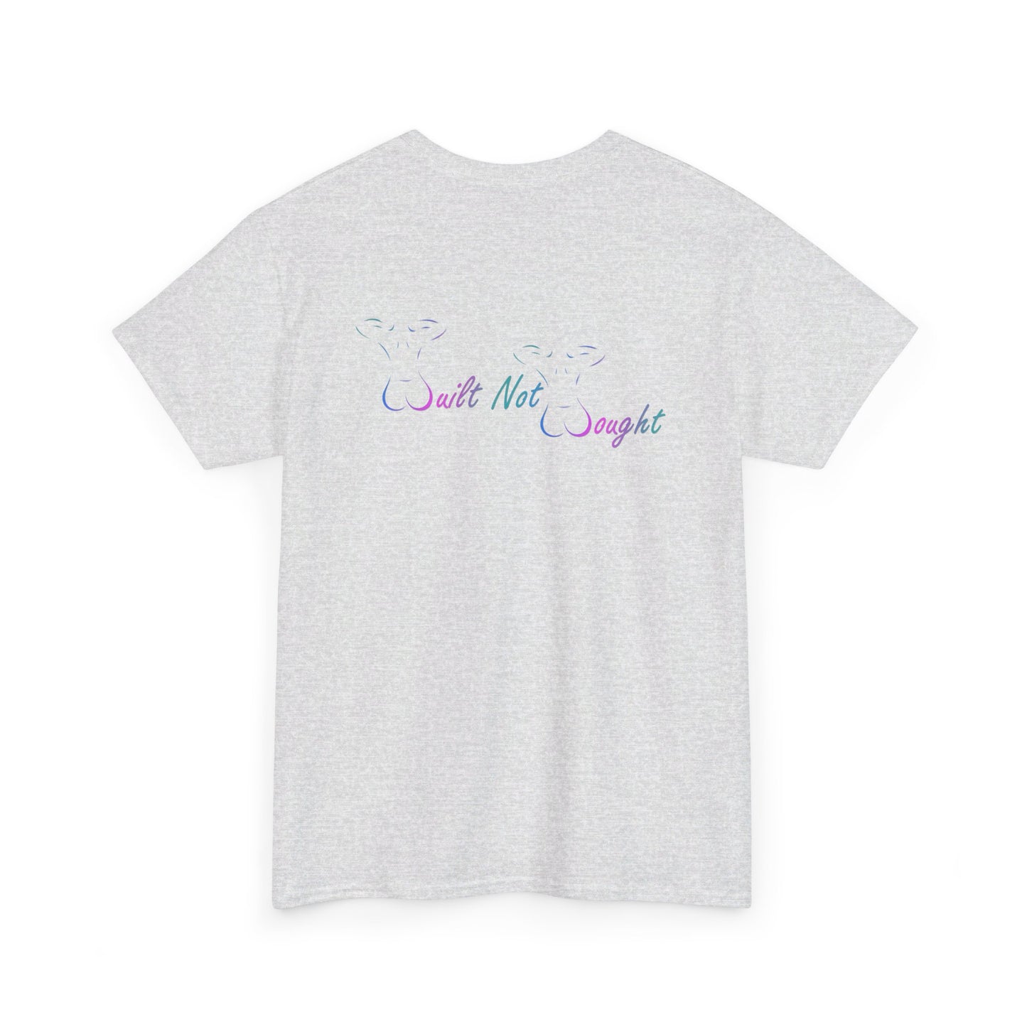 Workout Tee- Blue & Pink