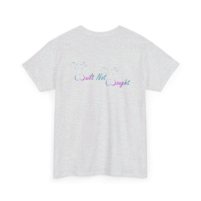 Workout Tee- Blue & Pink